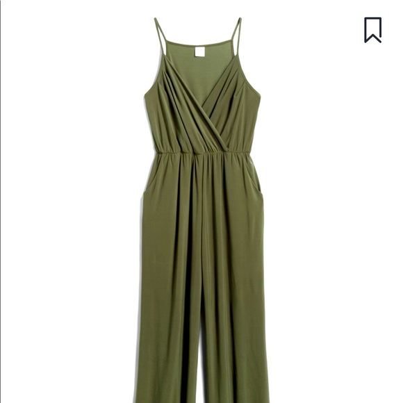 Kaileigh Pants - Olive Green Knit Jumpsuit